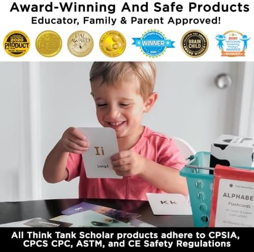 Award-Winning Alphabet Flash Cards for Kids Ages 3-4 – Learn ABCs, Phonics & Speech – Upper & Lowercase Letters, Photo Images – Preschool, Pre-K, Kindergarten - Image 2