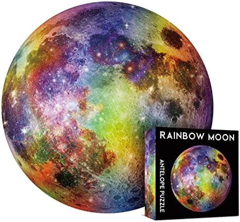Antelope 3 in 1 Round Puzzle Bundle - Rainbow Moon, Space Jigsaw With Mercury and Jupiter - 1000 Piece Planet Puzzle - Image 6