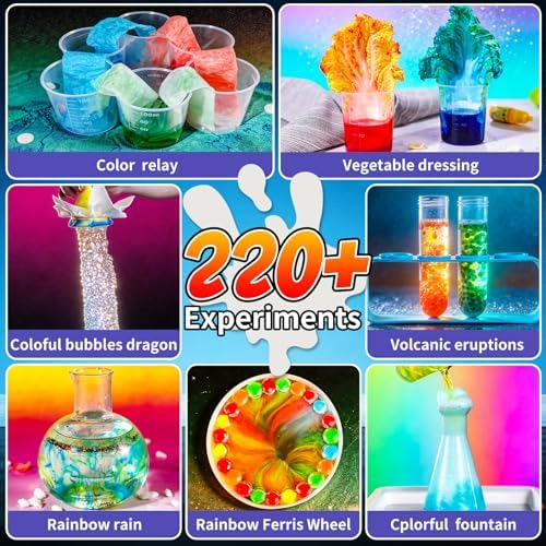 Science Kit with 220+ Science Lab Experiments, DIY STEM Educational Learning Scientific Tools for 3 4 5 6 7 8 9 10 11 Years Old Boys Girls Kids Toys - Image 3