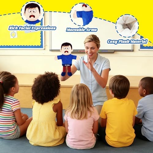 Scared Emotion Hand Puppet for Kids & Toddlers – 12 Inch - Image 3