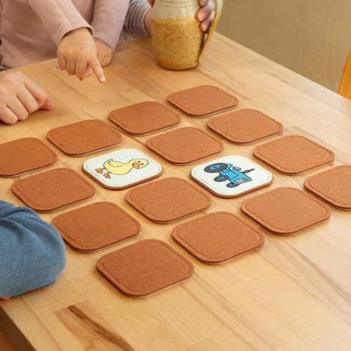 Felt Farm Matching Game for Toddlers – Farm Animal Memory Game & Flash Cards – Soft and Safe for Ages 1+ – Montessori Preschool Learning Activity – Educational Farm Toy for Boys & Girls - Image 2