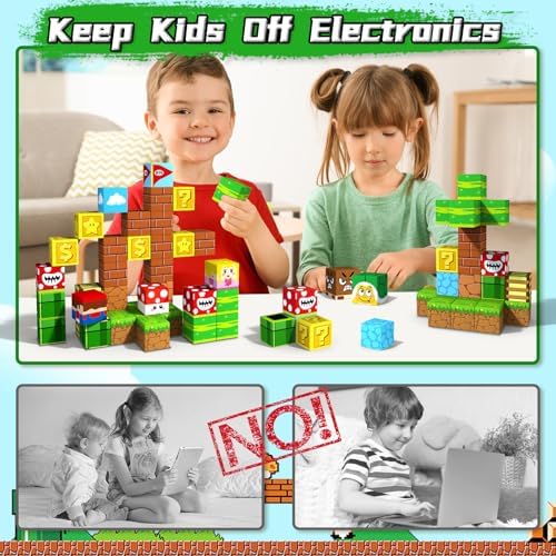 KAEILORU Magnetic Blocks,1.21" Large Magnet Building Block for 3 Year Old - Image 4