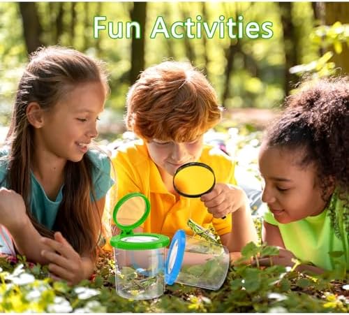 Insects Viewer for Kids, 2PCS Magnifying Insect Box Catcher Kit - Image 4
