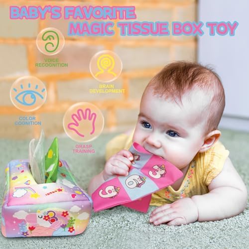 Baby Tissue Box Toy,Baby Toys 12 Months,Educational Toys for Babies - Image 6