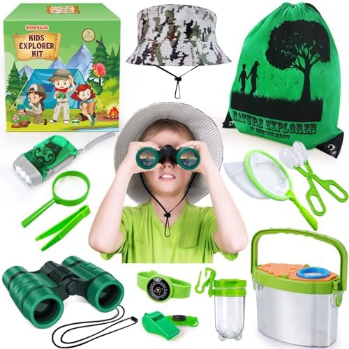ESSENSON Bug Catcher and Kids Explorer Kit, Outdoor Bug Catching Explorer Adventure Kit with Binoculars, Summer Outdoor Toys for Kids Ages 4-8 by ESSENSON