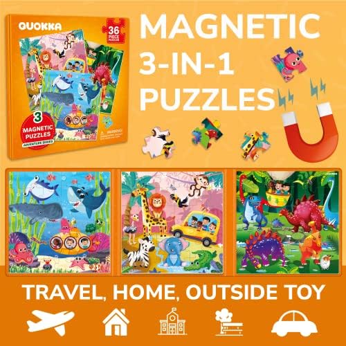 Magnetic Puzzles for Toddlers 3-5 - Kids Travel Toys for Boys and Girls - Image 2