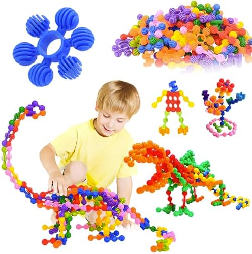 Kids Building Blocks STEM Toys, 120 PCS Plastic Gear Interlocking Sets That Bends - Safe Material - Toddler Educational Toy for Girls and Boys Aged 3+ by TOMYOU-MaketheToysforYou