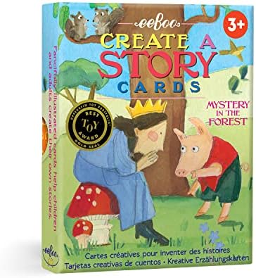eeBoo: Mystery in The Forest Create a Story Pre-Literacy Cards, 36 Cards with Colorful Characters, Encourages Imagination, for Ages 3 and up by eeBoo