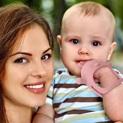 Socub 2 Pack Baby Teething Toys for Babies 0-6 Months, Olive - Image 7