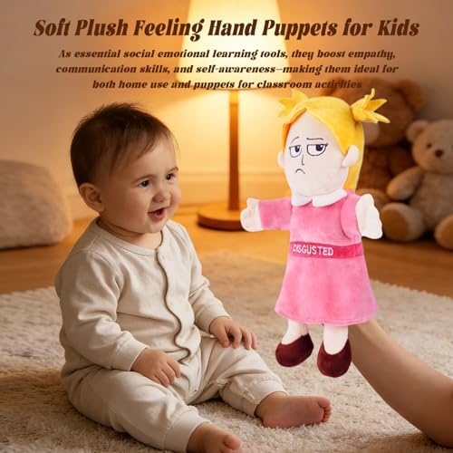 Disgust Emotion Hand Puppet for Kids & Toddlers 12 Inch - Image 4