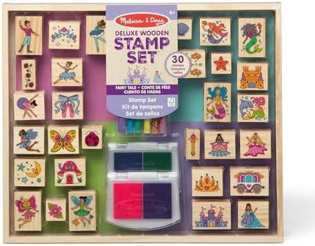 Melissa & Doug Fairy Tale Deluxe Wooden Stamp & Coloring Set by Unknown