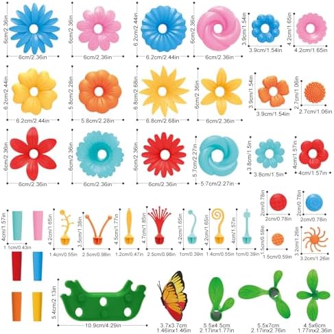 SpringFlower Flower Garden Building Toys, for Girls 3 4 5 6 7 Years Old - Image 3