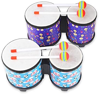 Bongo Floor Tom Drums Set for Kids: Baby Drum Percussion Music Instrument - Image 5