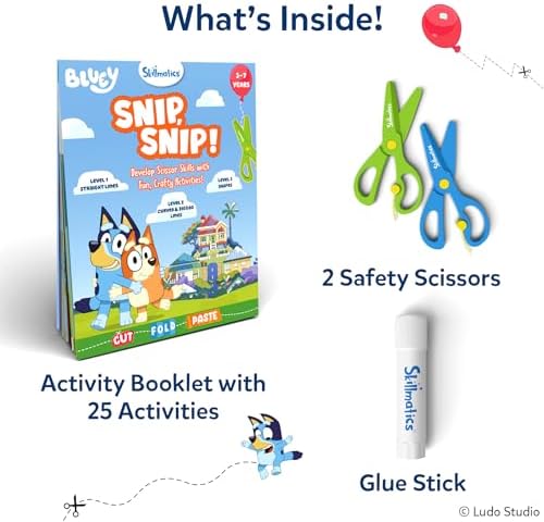 Skillmatics Snip Snip Bluey, Scissor Skills Toy, Felt Craft, Gift for Kids - Image 2