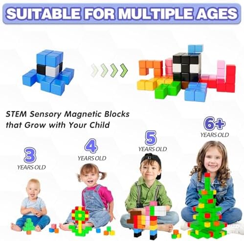 Apluses 81pcs Magnetic Blocks, Magnet Building Toys for Kids Ages 3-5 4-8 - Image 2