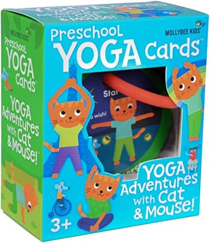 MOLLYBEE KIDS Preschool Yoga Cards for Kids, Set of 40 Poses and Activities, Beginner Yoga for Kids, Gifts for Ages 3+ - Image 2