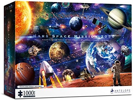 Antelope - 1000 Piece Space Mars Mission Jigsaw Puzzle for Adults, Solar System High Resolution, Matte Finish, Smooth Edging, No Dust - Image 2