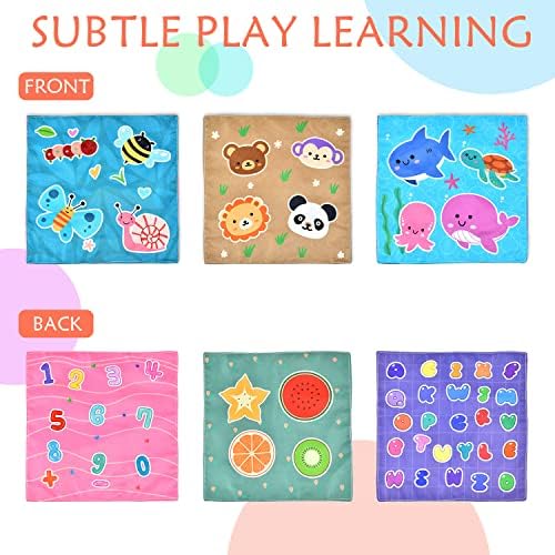 Baby Toys 6-12 Months Tissue Toy Montessori Toy for Babies 6-12 18 Months, Soft Contrast Crinkle Sensory Toys for Toddlers - Image 2