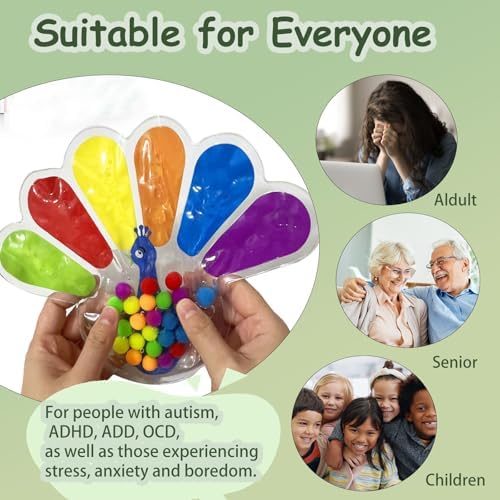 Color Sorting Sensory Toys, Fine Motor Skills Toys for Toddlers, Montessori Toys Preschool Learning Activitie, Sensory Activity Toy for Kids 3+ and Adults - Image 4