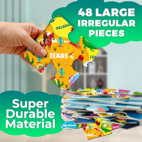 Giant Floor Puzzles for Kids Ages 4-6 - 2x3 Feet Extra-Thick 48 Pieces - Image 3