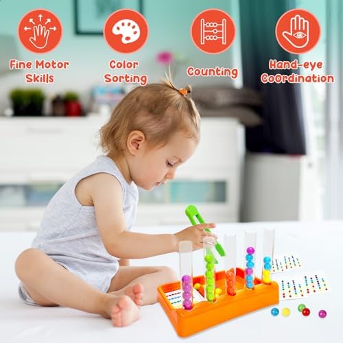 Counting and Color Sorting Toy, Preschool Kindergarten Learning Activities - Image 5