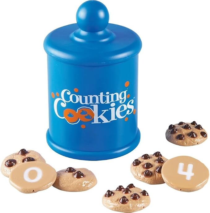 Learning Resources Smart Counting Cookies - Chocolate Chip Play Food, Preschool Activities, Toddler Sensory Toy, Play Kitchen Accessories, Sorting and Stacking, Fine Motor Numbers , Math Games - Image 4