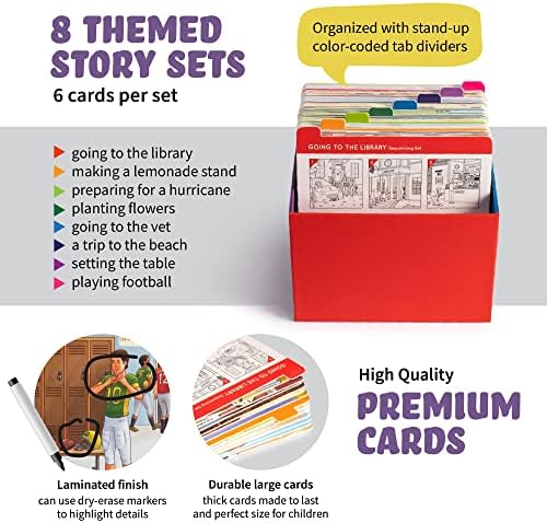 SPARK INNOVATIONS Sequencing Cards Bundle, Storytelling Cards, Higher and Lower Level Boxes, Speech Therapy Games, Learning Toys, Speech Therapy Games Bundle - Image 3