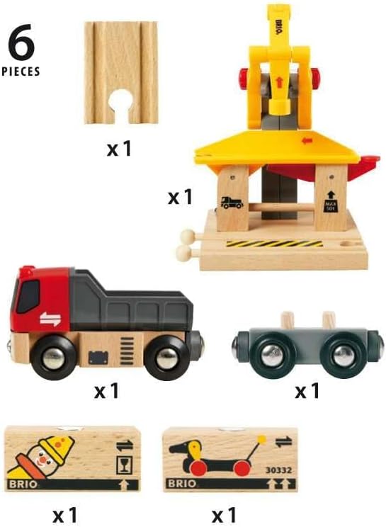 BRIO World - 33280 Freight Goods Station | Versatile Toy Train Set for Kids | Interactive Play | Sustainable Wood Construction | Ideal for Toddlers Aged 3 and Up - Image 6