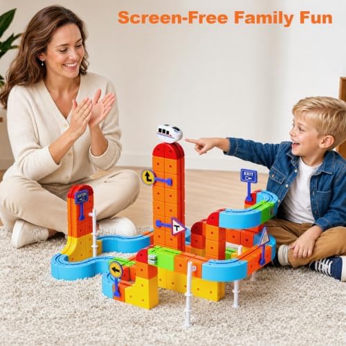 146PCS Electric Train Set for Kids, 3D Flexible Race Track STEM Toy - Image 6