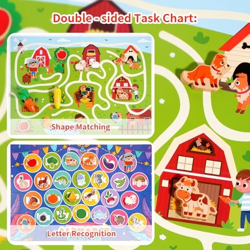 INIFEIDALA Montessori Farm Learning Game for Toddlers 3-5 - Image 5