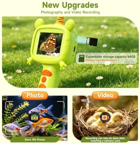 MINIBEAR Borescope Camera with Light for Kids, STEM Science Educational Outdoor Toy for 3-9 Year Old Boys & Girls, Snake Scope Camera for Camping, Nature Exploration & Birthday Gift, Green - Image 2