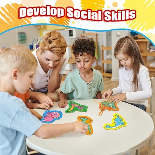 Lacing Cards,Sewing Kit for Kids,Fine Motor Toys,Classroom Must Haves - Image 6