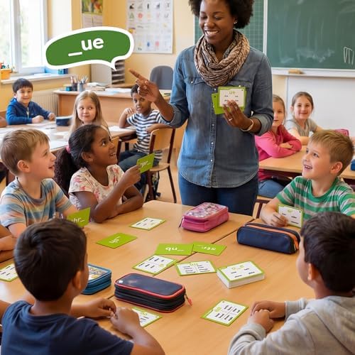 Torlam Sight Words Flash Cards for Kids Phonics Learning,Learn to Read Digraphs CVC Blends Long Vowel Sounds Spelling Reading Phonics Games, Site Words for Classroom Homeschool - Image 7