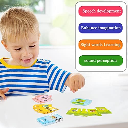 Startcan Toddler Learning Toys for 2 3 4 5 Year Old Boys and Girls, Autism Sensory Toys for Autistic Children, Speech Therapy Toys, 112 Cards - 224 Sight Words Talking Flash Cards - Image 6