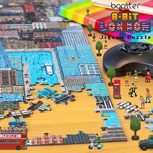 bopster 8-bit London Pixel Jigsaw Puzzle 180 Pieces for Kids Teens and Adults 57 x 42cm Level 1 - Image 3
