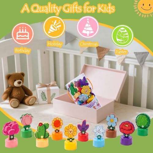 GKDOMS Montessori Shapes & Colors Sorting Flower Garden Toys Matching Game - Image 5