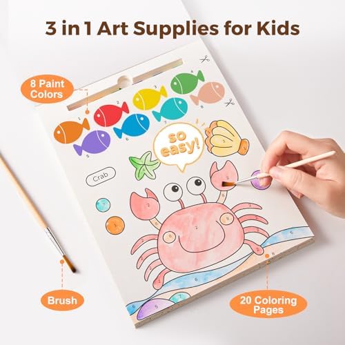 Jar Melo Paint with Water Books for Toddlers, Ocean Animals - Image 3