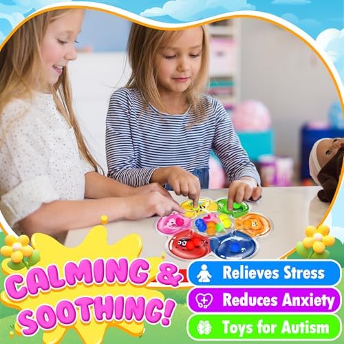 MORECOLL Color Sorting Sensory Toys for Toddlers & Kids, Preschool Fine Motor Skills for Autism, Fidget Color Matching Travel Toys, Calm Down Toy, Birthday Gifts for Boys & Girls - Image 5