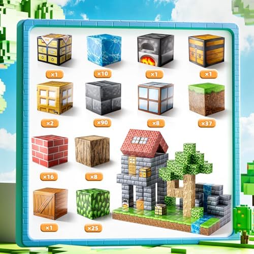 Magnetic Blocks Toys for Kids, 200PCS Magnetic Building Blocks, STEM Montessori Sensory Stacking Toy for Boys Girls Age 3 4 5 6 7 8 9 10, Christmas Birthday Gifts for Boys and Girls Age 3+ - Image 2