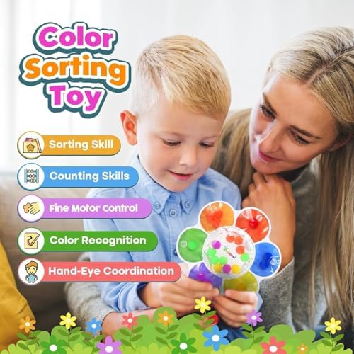 Color Sorting Sensory Toys for Kids, Airplane Travel Toy for Toddler - Image 3