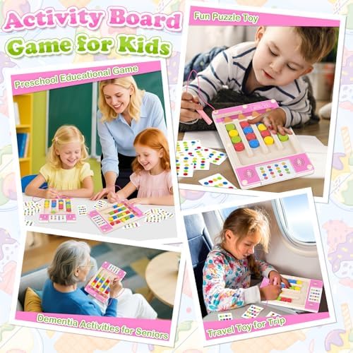 Magnetic Wooden Toys for 3-6 Year Old Girls, Montessori Brain Teasers Game - Image 5