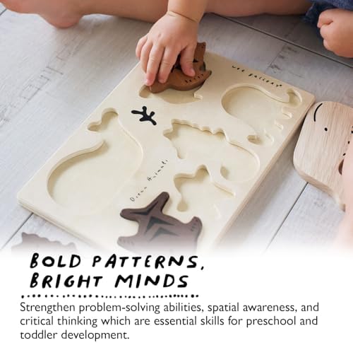 Wee Gallery Wooden Tray Puzzle Ocean Animals, Montessori Toy for Toddlers and Preschoolers for Early Learning and Fine Motor Skill Development, Sustainable Educational Puzzle for Kids - Image 6