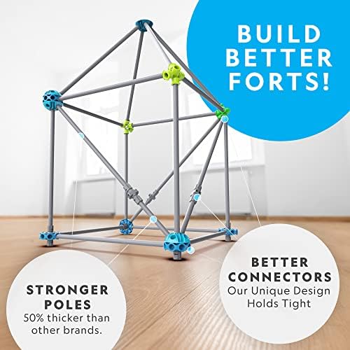 National Geographic Indoor Fort Building Kit 70-Piece Set for Kids - Image 4
