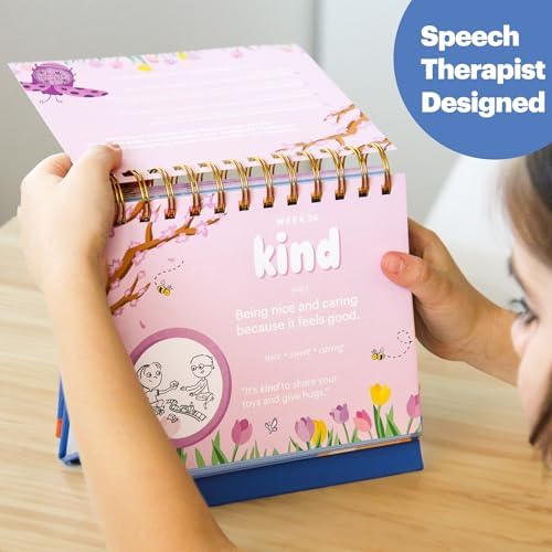 Kids Vocabulary Builder Flipbook (Ages 3–6) – 53 Weekly Words for Speech, Reading & Language Development – Preschool Learning Tool | Mighty Leaps - Image 3