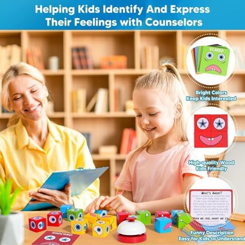 Garybank Emotion Cubes Game for Kids Develop Social Skills, Ages 5+ - Image 6