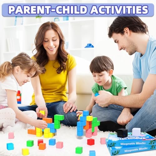 Apluses 81pcs Magnetic Blocks, Magnet Building Toys for Kids Ages 3-5 4-8 - Image 6