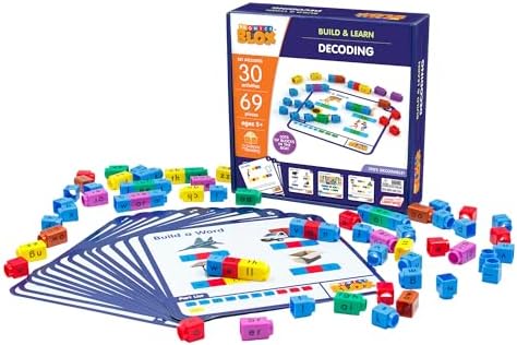 Junior Learning Rainbow Phonics Blox Decoding Phase 3-30 Activity Cards by JuniorLearning