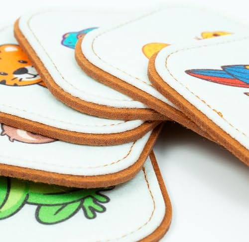 Felt Jungle Matching Game for Toddlers – Wild Animal Memory Game & Flash Cards – Soft and Safe for Ages 1+ – Montessori Preschool Learning Activity – Educational Jungle Toy for Boys & Girls - Image 4