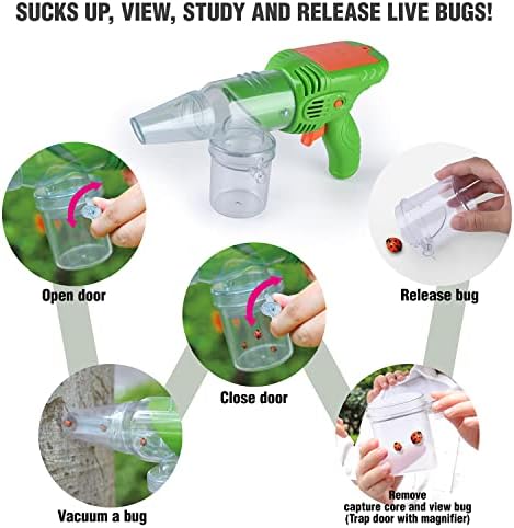PLAY Bug Vacuum for Kids,Bug Catcher kit for Kids,Eco-Friendly Bug Suction Toy Vacuum with Magnifying Glass Viewing Chamber, for Boys Age 4+ - Image 3