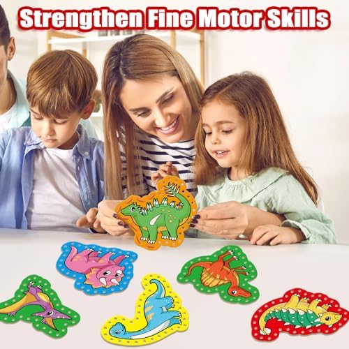 Lacing Cards,Sewing Kit for Kids,Fine Motor Toys,Classroom Must Haves - Image 4